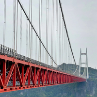 Puente Ferroviario Metálico Prefabricado de Alta Durabilidad, Viga de Acero Reforzado, Ingeniería Personalizada