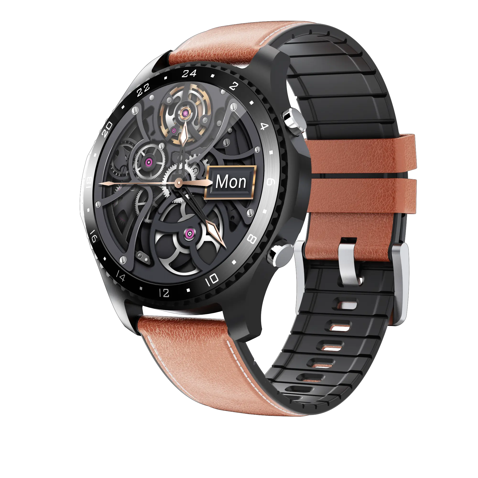 CK30 1.28 אינץ טהור עגול Smartwatch גוף טמפרטורת קצב לב IP67 שיחות Waterproof ספורט כושר גשש חכם שעון