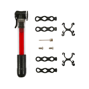 Pompe à vélo portable confortable avec éclairage LED, en alliage d'aluminium, à fixer sur le cadre, pression de 7 bars - Product Image 1