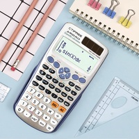 Calculatrice scientifique OEM CTIFREE pour lycéens FX 991es Plus, 417 fonctions, affichage 2 lignes, en plastique, calendrier double