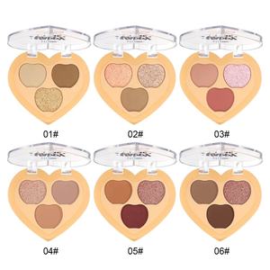 <span class=keywords><strong>Paleta</strong></span> de Sombras de Ojos Brillantes Mate en Forma de Corazón de 3 Colores de Alta Calidad, Maquillaje en Polvo 2 en 1 para Venta al por Mayor - Product Image 5