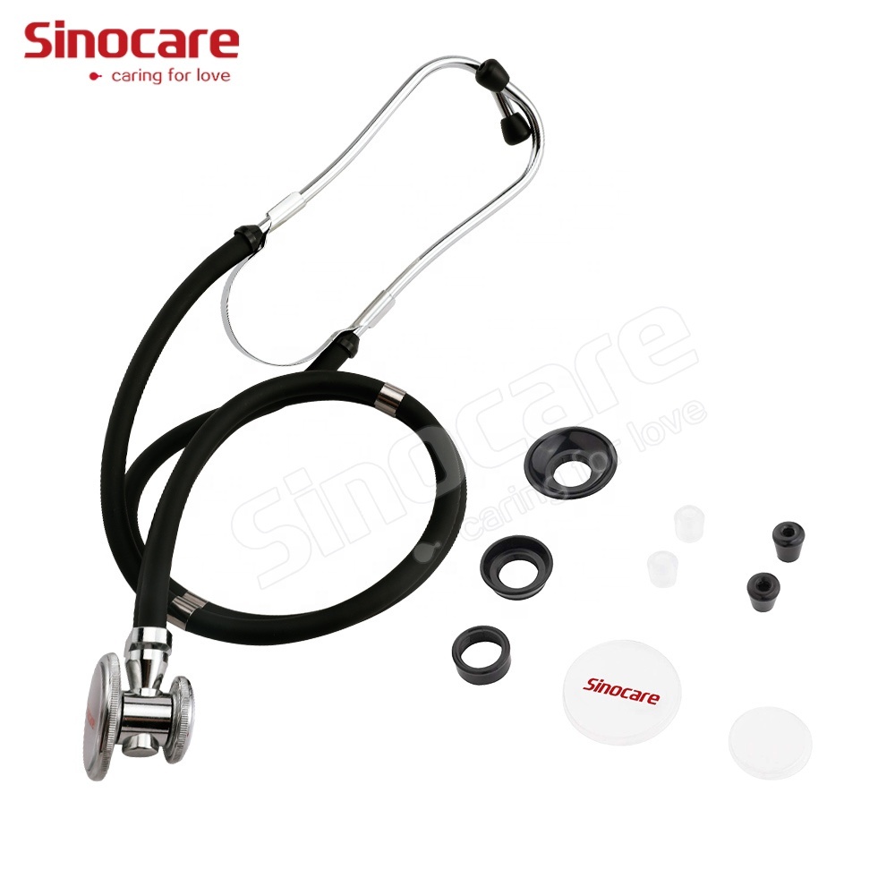 Sinocare портативный двухголовый медицинский класс стетоскоп тестер сердечных заболеваний для домашнего и больничного использования из нержавеющей стали