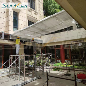 Buen precio, suministro del fabricante, cubierta de <span class=keywords><strong>terraza</strong></span> de plástico de aluminio superior, cubierta de techo retráctil, dosel de puerta, cubierta de techo de plástico - Product Image 3