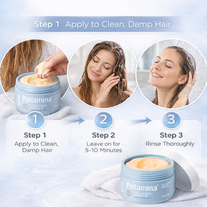 Mascarilla Capilar Pallamina de Alta Calidad, Hidratante, Anti-Frizz, Repara el Cabello Dañado, Nutre con Proteínas, Colágeno y Queratina - Product Image 6