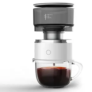 Mini taşınabilir damla cezve akıllı otomatik el demleme kahve makinesi açık ekstraksiyon kahve Brewer değirmeni