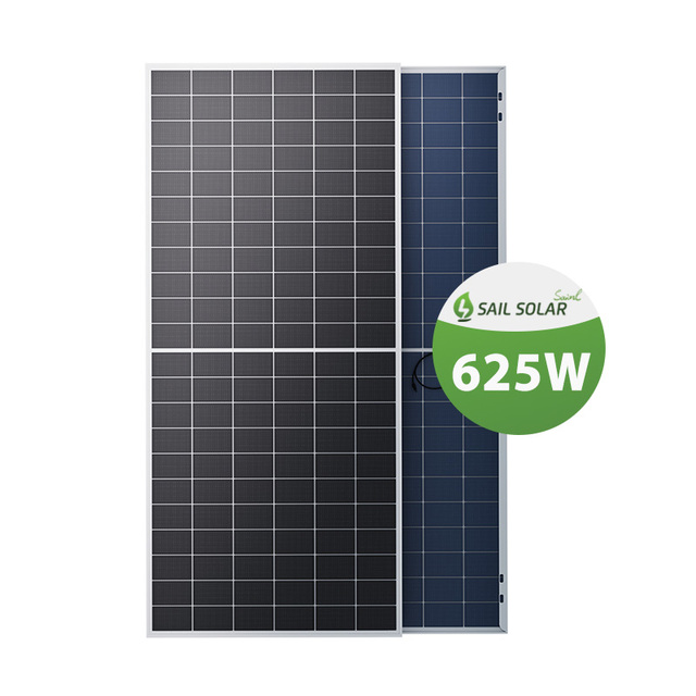 Latest Model 600W Panel Solar Panel 132 Cells PV Module 610W 615W 620W Bifacial Solar Panel