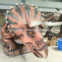 Özel Yapım Robotik Triceratops Modeli Mekanik Animatronik Dinozor Dış Mekan Dino Dekorasyonu Olarak