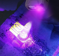 NIACONN NIA-S038 Lampe torche portable ABS pour porte-clés, recharge USB, lumière LED RGB/violette/blanche 10W, intensité réglable, garantie 1 an, autonomie 2-5h