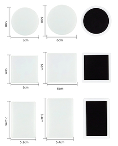 도매 50*50mm 정사각형 모양 맞춤형 냉장고 기념품 자석 유리 재질 승화 블랭크 냉장고 마그네틱 - Product Image 4