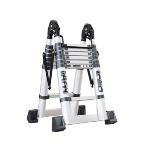 <span class=keywords><strong>Escalera</strong></span> Telescópica Aislada de Acero Inoxidable Ligera, Multiusos, de <span class=keywords><strong>4</strong></span> Peldaños, <span class=keywords><strong>Extensible</strong></span> y Plegable - Product Image 3