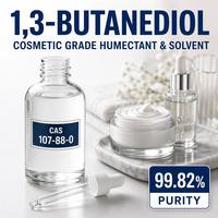 1,3 Butanodiol de Alta Pureza, Grado Cosmético 99.82%, Butilenglicol, Materia Prima Hidratante para el Cuidado de la Piel, CAS 107 88 0