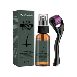 Set di Spray per la crescita della barba nebbia idratante nutriente cura della barba che aumenta il fluido addensante