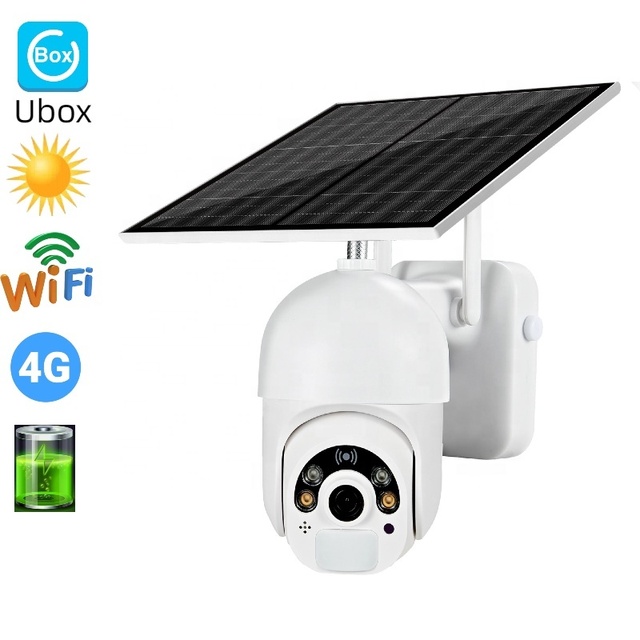 Ubox 3MP 4MP Solar CCTV Camera with 4G Sim Card 6W 10400mAh PIR Human Detection and Wireless 4G Technology