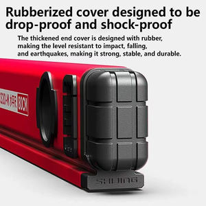 Shijing 1221 Niveau Aluminium Magnetische Hoge Precisie Niveau Anti-Val Balans Liniaal Multifunctionele Hoek Meetinstrument - Product Image 5