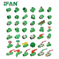 IFAN Raccords de plomberie PPR de haute qualité Vert PN25 20-63mm Coude en T Injecté Tuyaux et raccords PPR Raccords PPR