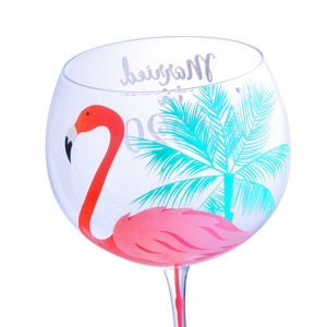 FLY-verre à vin rouge 21oz, avec peinture à la main, flamant rose, haute qualité, 2021, offre spéciale - Product Image 2