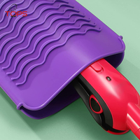 Pochette en silicone résistant à la chaleur pour fer à friser plat, fer à lisser, baguettes à friser et outils pour cheveux chauds