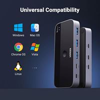 UGREEN-Commutateur USB pour PC, ordinateur portable, clavier, souris et webcam, partage de 4 ports USB