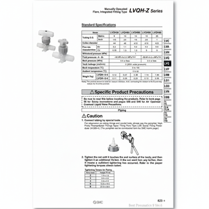 LVQH20-Z06R-1 de soupape de commande de liquide chimique haute pureté SMC Pneumatics - Product Image 1