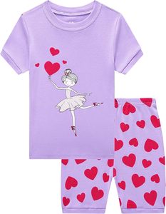 Set di pigiama in due pezzi per bambini stampati all'ingrosso di <span class=keywords><strong>abbigliamento</strong></span> estivo per bambini Casual a manica corta per bambini Set pigiama - Product Image 4