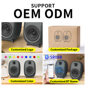 Enceinte de bibliothèque active compacte 2.0, personnalisation de la couleur, son puissant, lumière RVB pour ordinateur de bureau, système de son surround - Product Image 4