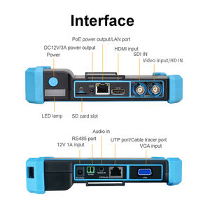 8K IP-Kamera-<span class=keywords><strong>Tester</strong></span> All-in-One <span class=keywords><strong>CCTV</strong></span>-<span class=keywords><strong>Tester</strong></span> 5,4 Zoll Touchscreen AHD TVI CVI SDI Test PoE RJ45 <span class=keywords><strong>TDR</strong></span> Kabeltester - Product Image 4
