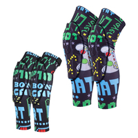 Protector de Codo y Rodilla para Jóvenes, Mangas de Compresión con Diseño Espacial, Equipo de Protección para Niños y Niñas, Fútbol, Baloncesto, Lucha Libre