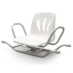 CE 스테인레스 스틸 욕조 좌석 회전 샤워 의자 360 회전 목욕 라운드 안전 샤워 의자 노인 및 장애인