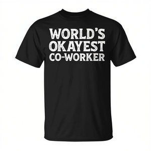 Camiseta sarcástica con la frase 'El mejor compañero de trabajo del mundo', ropa promocional - Product Image 2