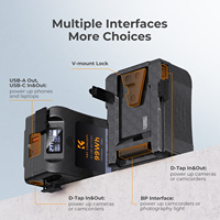 Batteries pour appareil photo numérique K&F Concept 99Wh Mini V-Mount Haute Capacité Rechargeable avec D-TAP, USB-A, USB-C