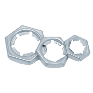 Écrous hexagonaux auto-serrants en acier au carbone et acier inoxydable de haute qualité, classe 8 DIN 7967, pour l'exploitation minière et le secteur de la santé - Product Image 1