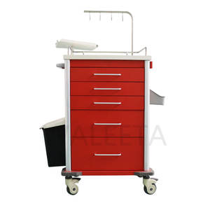 병원 ABS 플라스틱 약 카트 환자 이송 비상 주입 간호 트롤리 - Product Image 2