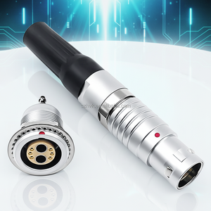 Compatível com Série B 3B FGG/EGG Plugues de Aviação, Conectores Híbridos Pneumático-elétricos, 2 ar 6-core Sockets M18 Soquete - Product Image 2