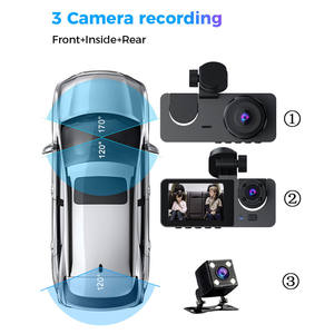 กล้อง DVR <span class=keywords><strong>หน้า</strong></span><span class=keywords><strong>จอ</strong></span> IPS 2.0นิ้วในรถยนต์ HD 1080P 3-Lens ภายในรถกล้อง<span class=keywords><strong>หน้า</strong></span>หลังภายในรถ WiFi อุปกรณ์เสริม - Product Image 4