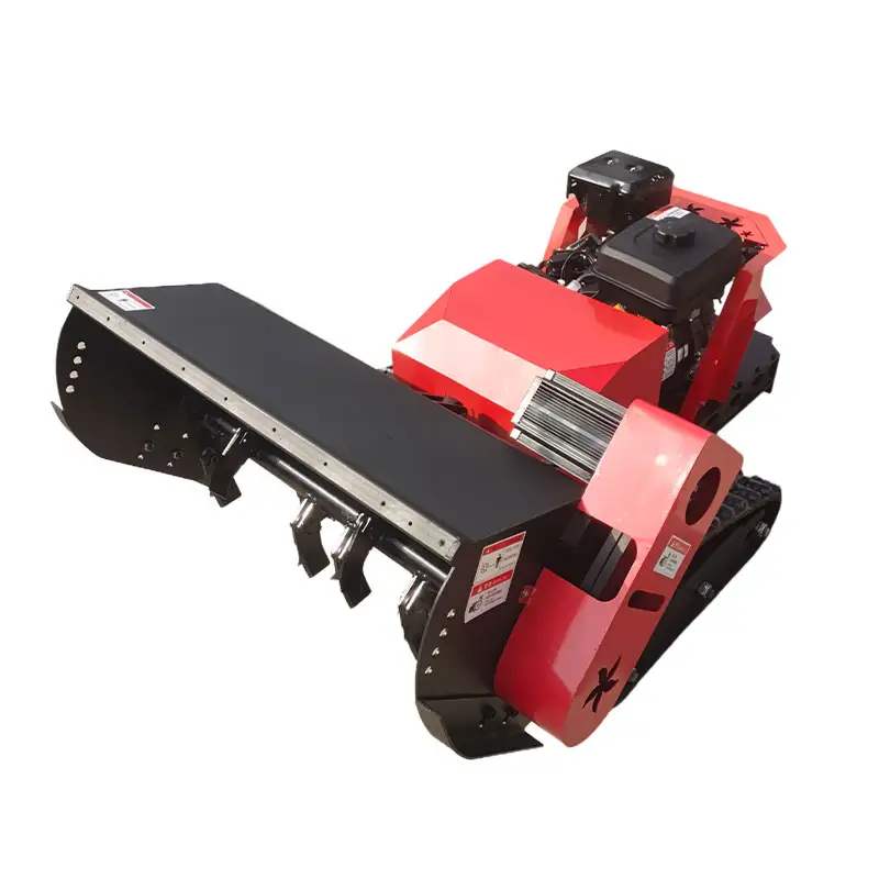 GC-800 Forst-Mulcher für Landwirtschaft gewerbe Benzin-Elektrischer Hybrid-Fernbedienungs-Crawler Roboter Rasenmäher für den Rasenmähen