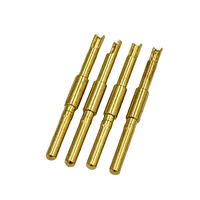 Composants électroniques à courant élevé mâle femelle 1.5mm laiton plaqué or Aviation broches à ressort connecteur batterie CNC usinage