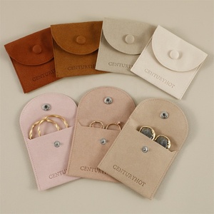 Pochette à bijoux en microfibre PUPPYSEW, sac à bijoux personnalisé de haute qualité, pochette pour bracelet, collier, bague, avec logo personnalisé - Product Image 1