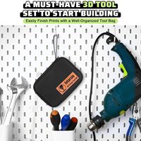 Kit d'outils pour imprimante 3D OEM en acier inoxydable, ensemble de nettoyage de buses FDM SLA, grattoir de plateau d'impression, outils de finition de modèles