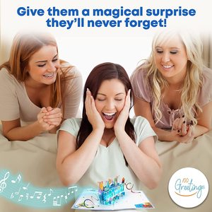 Tarjeta de feliz cumpleaños emergente 3D hecha a mano estilo de carta divertida creativa para celebración de aniversario tarjeta de regalo de fiesta hecha de papel - Product Image 4