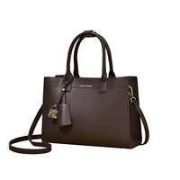 Sac à main vintage en cuir PU avec décorations de cadenas pour femme, sac à bandoulière détachable