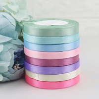 Ruban en satin simple face à âme en mousse multi-tailles personnalisé, vente en gros pour boîtes cadeaux de Noël, décoration de bords de gâteaux, nœuds floraux faits main et DIY