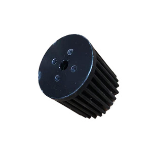ฮีทซิงค์อะลูมิเนียมทรงกลมสีดำ MDC 6063 สำหรับอุปกรณ์ไฟ LED ระบายความร้อน - Product Image 3