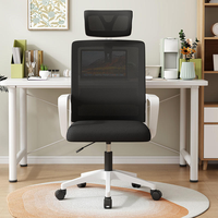 Nouvelle chaise de bureau ergonomique exécutive moderne avec accoudoirs confortables, pivotante, en maille, réglable et avec soutien lombaire