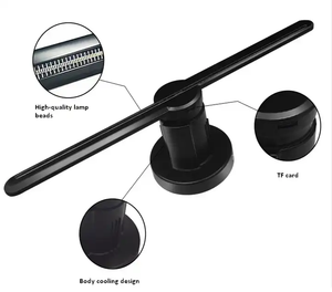 Độ phân giải cao 3D Holographic LED hiển thị mắt thường đầy đủ màu sắc thông minh điều khiển <span class=keywords><strong>video</strong></span> quảng cáo tác động cao trực quan - Product Image 1