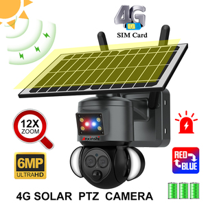 Meilleure vente PIR double objectif extérieur étanche Cellulaire Solaire <span class=keywords><strong>Batterie</strong></span> Puissance CCTV 4G LTE Bullet Caméras <span class=keywords><strong>de</strong></span> <span class=keywords><strong>Surveillance</strong></span> - Product Image 3