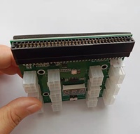 12 Port 6Pin 12V Power Supply Server Adapter Breakout Board Untuk HP 1200W 750W PSU GPU Baru ATX64P6-N02