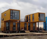 Maison conteneur extensible de 20 pieds, préfabriquée, modulaire et pliable, avec 2 chambres, cuisine et salle de bain, compatible avec la personnalisation DIY