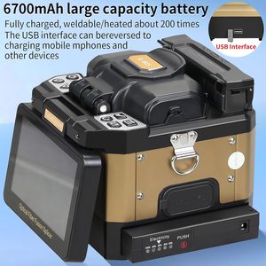 Baoshla Fiber Optic Fusion Splicer A-80S 5 Inch Touch Screen <b>Battery</b> Powered Core Alignment Splicing Equipment - Product Image 5