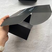 Personal isierte kunden spezifische Logo schwarze Papier box Kleidung Kosmetik Verpackung Karton Faltbare Versand kartons für kleine Unternehmen