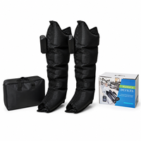 Appareil de massage des jambes à 5 chambres, pression d'air 30-240 mmHg, bottes de récupération sportive, unité principale détachable, rechargeable, pour usage domestique